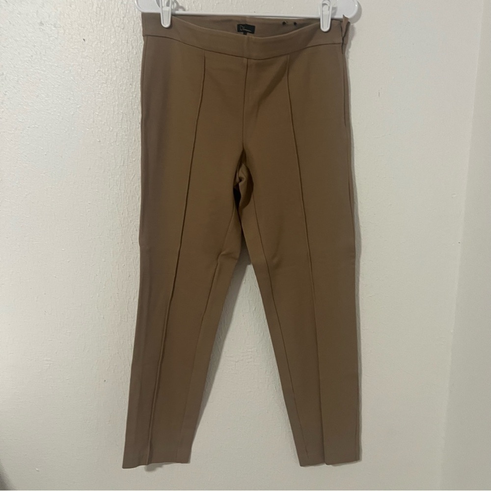Dalia Collection Women’s Pleated Front Dress Pants Tan Size 10 Business Casual